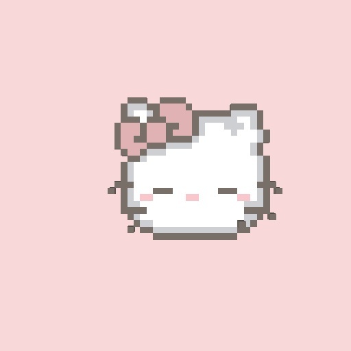 Hello kitty pixel art <3