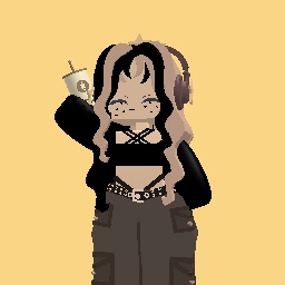 Girl with Oreo hair, headphone, heart freckles and cute:))