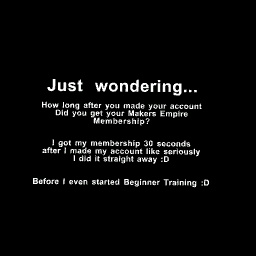 Just wondering