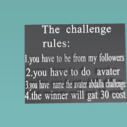 the challenge rules