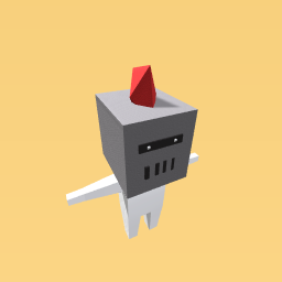 Badly Made Knight Helmet closed