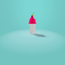 Strawberry drink with cherry on top