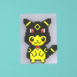 Pikachu with umbreon hoodie