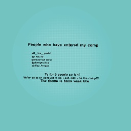 Comp? Anyone?