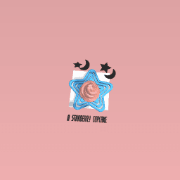 Starbeery cupcake