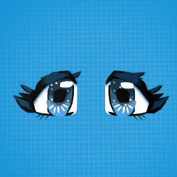 midnight blue eyes !