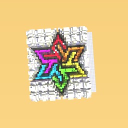 Rainbow ninja star