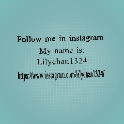 Follow me in instagram