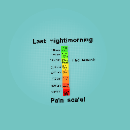 My this morning/night pain scale<3