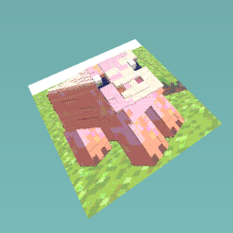 Minecraft pig 3D