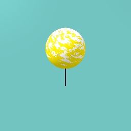 Yellow and white lolipop