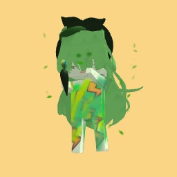 Green girl i tried doing layering