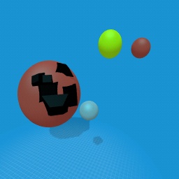 Earth being hit by a nuke astroid