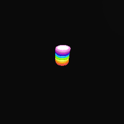 Rainbow cup of milk