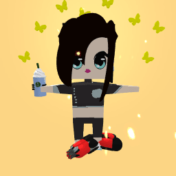 black top and black jeans