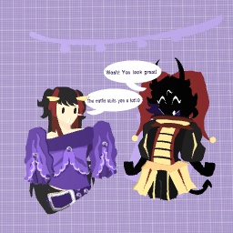 Collab w cat goddess !:D ( outfit swap )