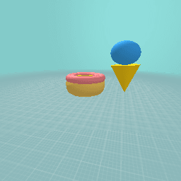 Donut and ice-cream