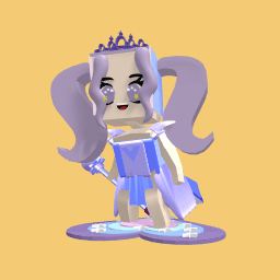Purple princess girl 