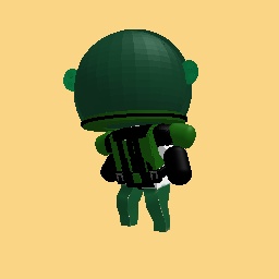 Green astronaut