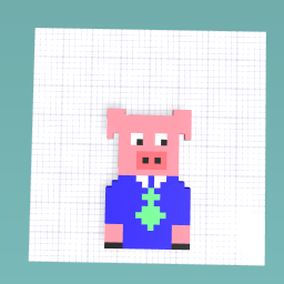 Pig in suit