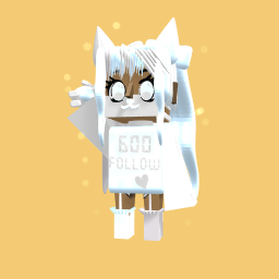 Neon light blue wolf