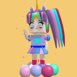 rainbow unicorn girl