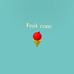 A fruit cone