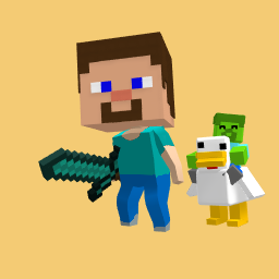 Steve with chicken jockey!!
