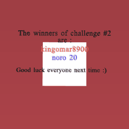 Challenge #2 Winners