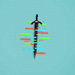 Glitched dark sword