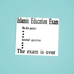 Islamic Education Exam