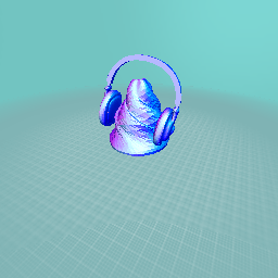 Swirly head phone holder