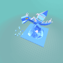 Ice dragon (minecraft style)