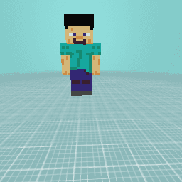 3D MINECRAFT STEVE!!!