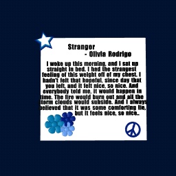 Stranger - Olivia Rodrigo.