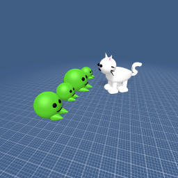 These baby aliens love this cat!