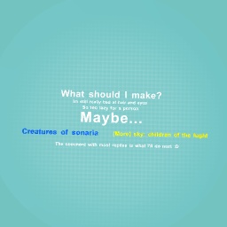 What should I make?