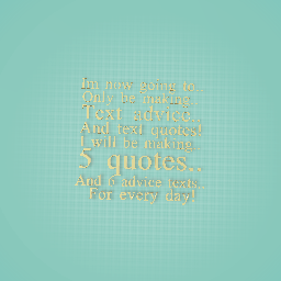 I will once in a while..