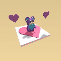 a purple monkey