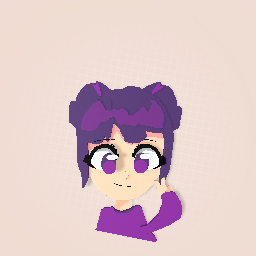 Cute Purple girl-by me
