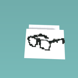 In made a drawing of glasses