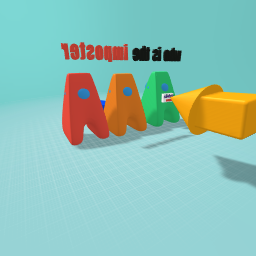 the imposter is the person the arrow is pointing at