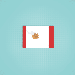 Canada flag with the maple leaf