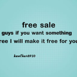 free sale!