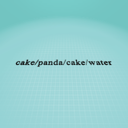 cake/panda/cake/water