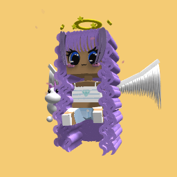 Cute purple girl