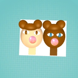 Bubble gum besties!