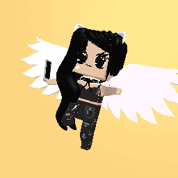 Cute girl with wings