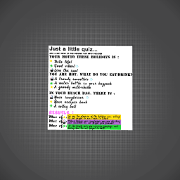 Just a little quiz...