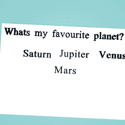 Whats my fav planet?